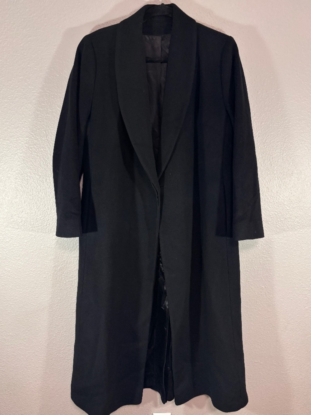 Vintage Fleurette Saks Fifth Avenue 100% Cashmere Long Coat